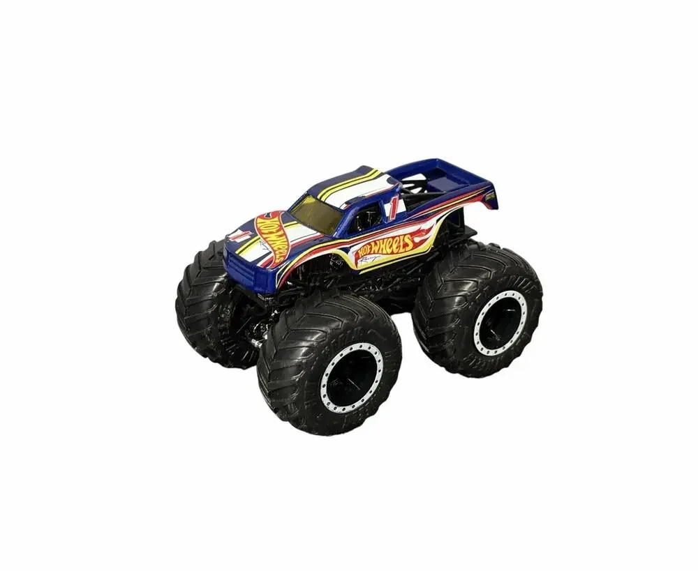 Hot Wheels Racing #1 Monster Truck 1:64 Blue Red Yellow Die-Cast